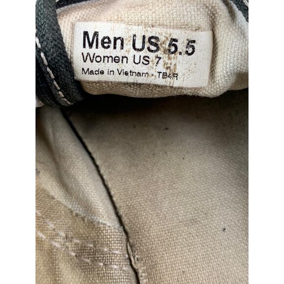 Vans Black Classic Lace-Up Canvas Sneakers Men's 5.5 / Women's 7 - Picture 8 of 8